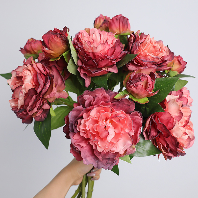 Photography Artificial Lighting - 1PC Retro 2 Head Peony Simulation