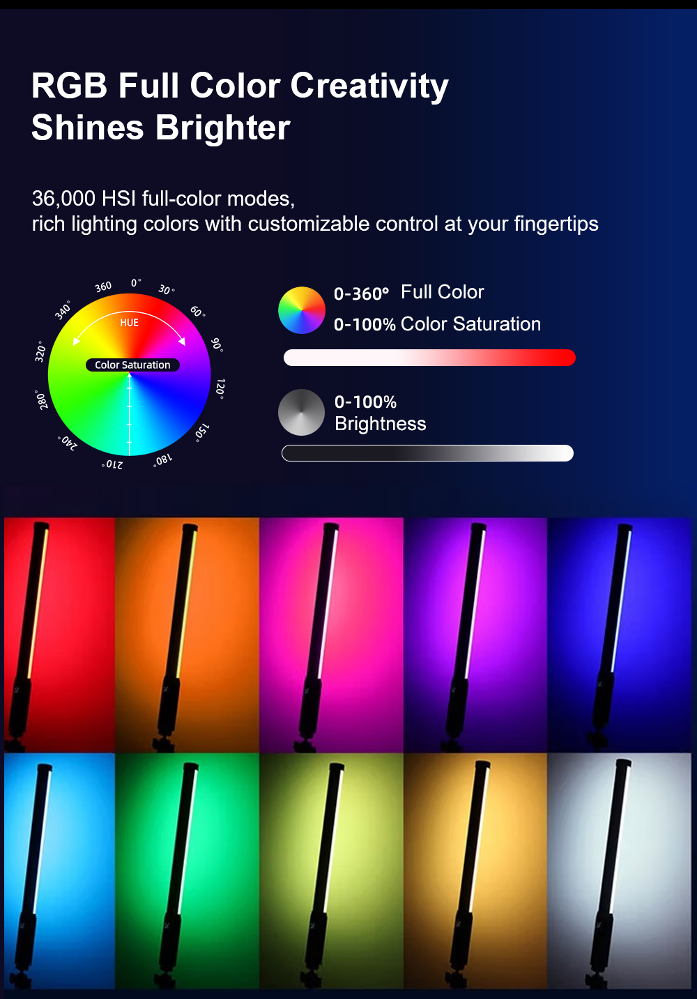 LUXCEO P300 RGB Tube 5W 380LM  - огляд і ціна Photography Lighting Youtube