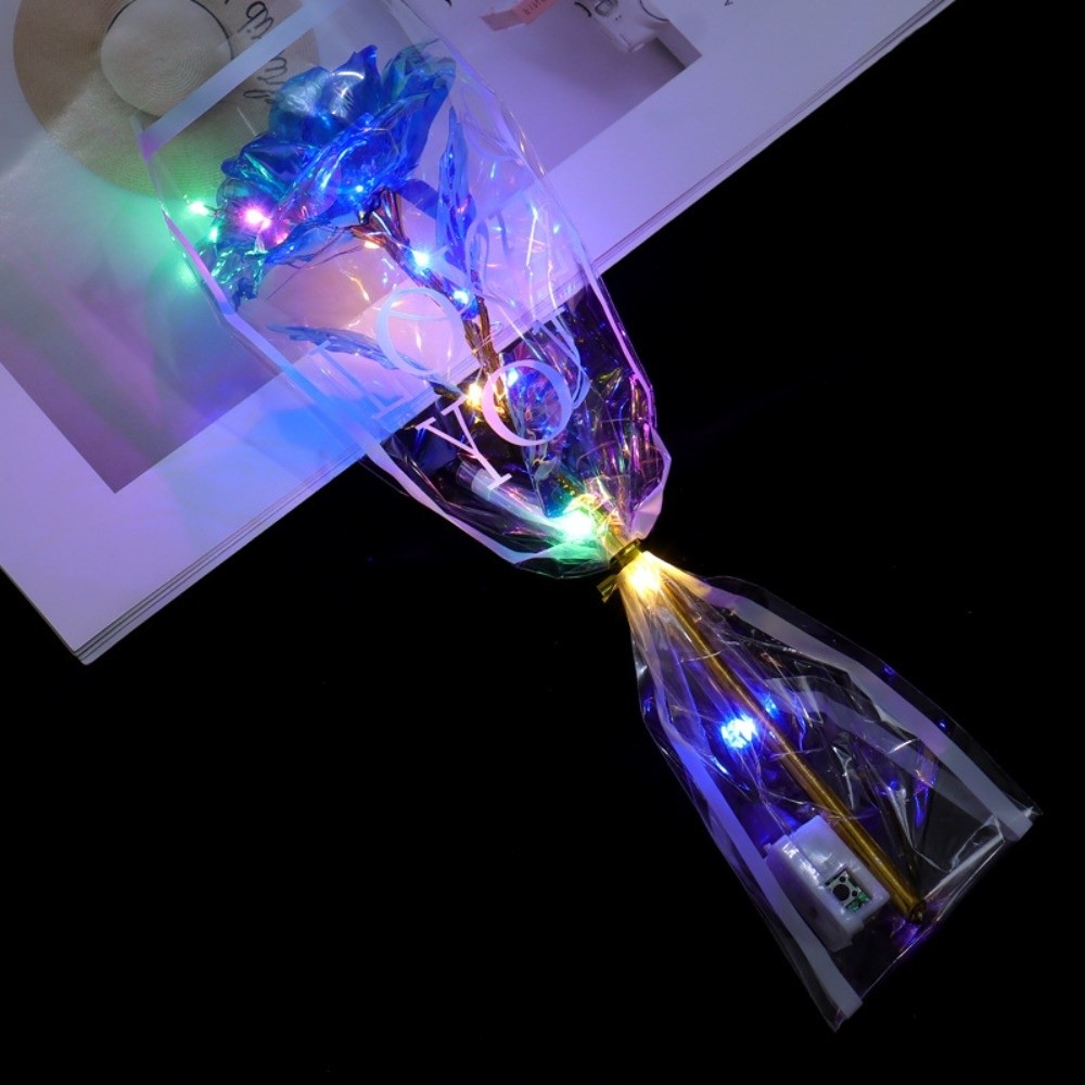 Glowing Gold Foil Rose Flower  - огляд і ціна Photography Artificial Lighting