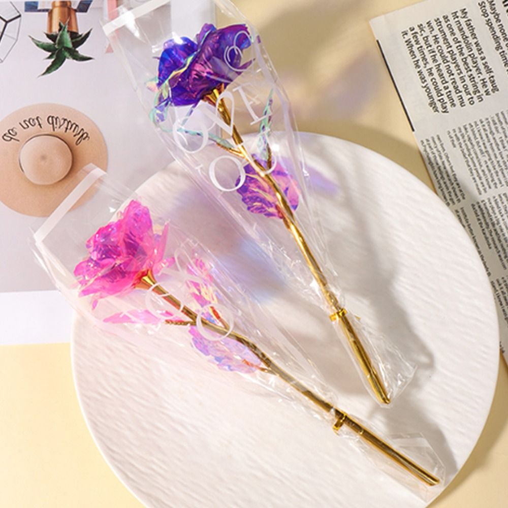 Glowing Gold Foil Rose Flower  - огляд і ціна Photography Artificial Lighting