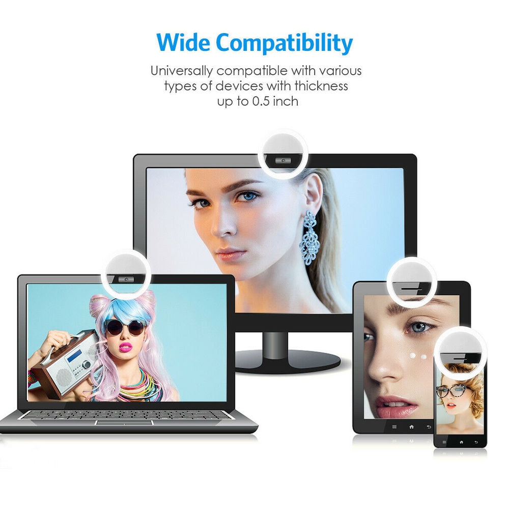 USB Rechargeable LED Selfie Ri - огляд і ціна Photography Lighting Product