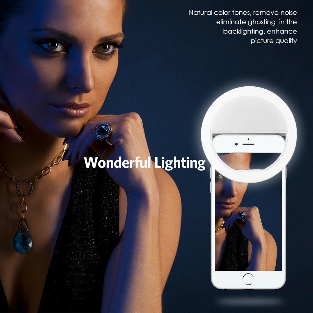 USB Rechargeable LED Selfie Ri - огляд і ціна Photography Lighting Product
