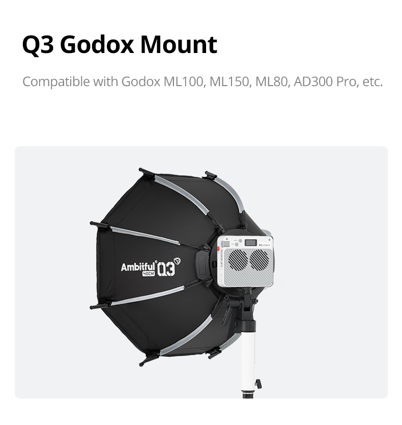 New AMBITFUL Q3 Quick Release  - огляд і ціна Photography Lighting Softbox