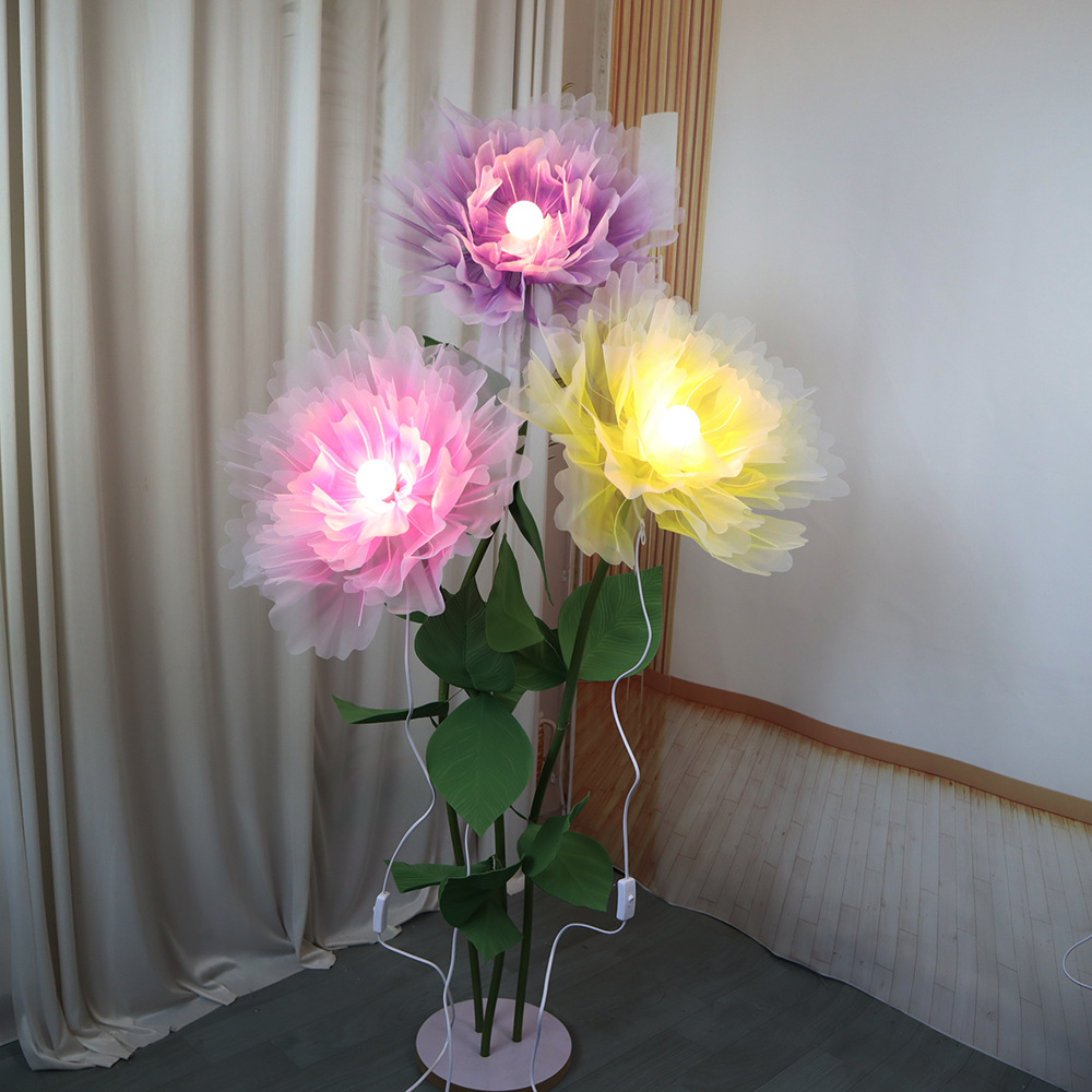 NEW 3D Flower Lights Fabric Ha - огляд і ціна Photography Lighting Layout