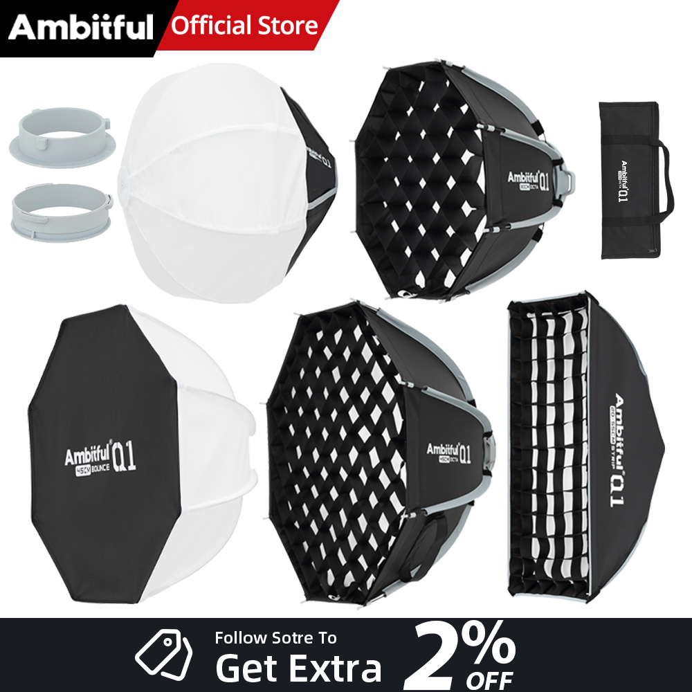 AMBITFUL Q1 Mini Bowens MiniGO - огляд і ціна Photography Lighting Softbox