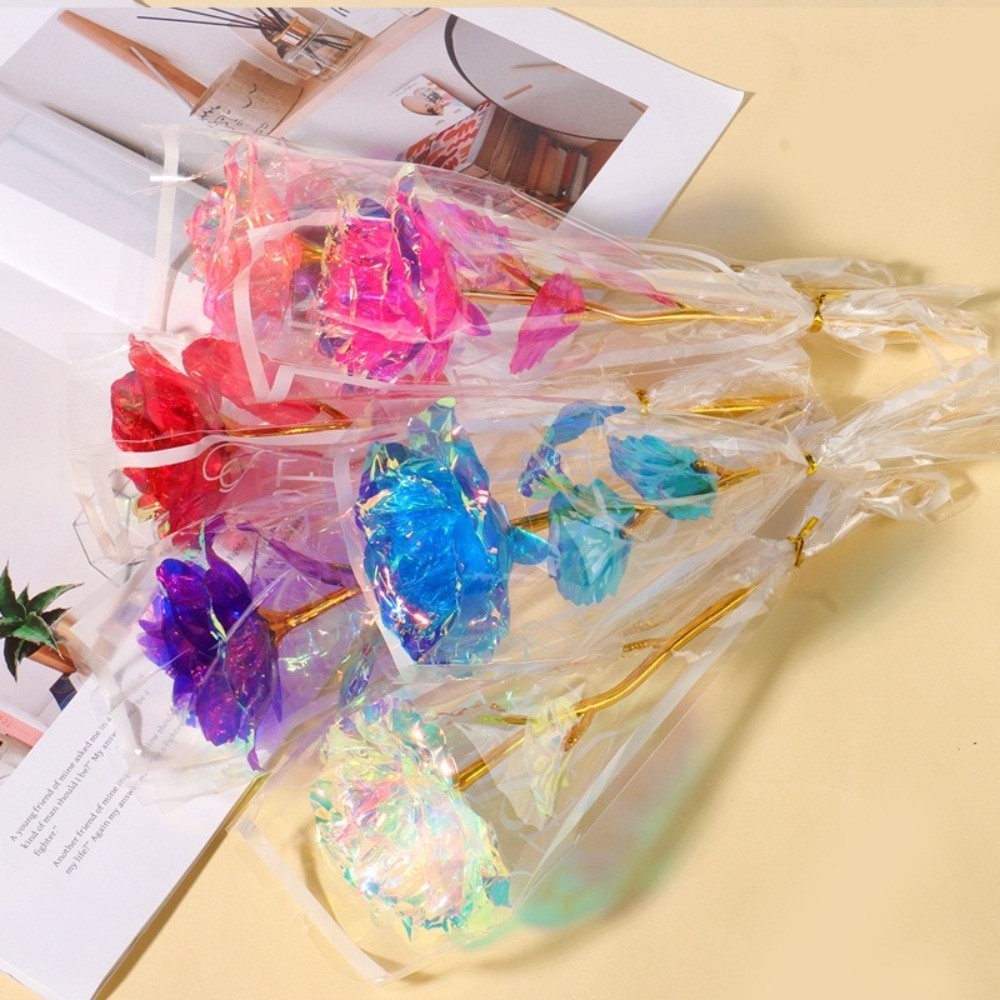 Glowing Gold Foil Rose Flower  - огляд і ціна Photography Artificial Lighting
