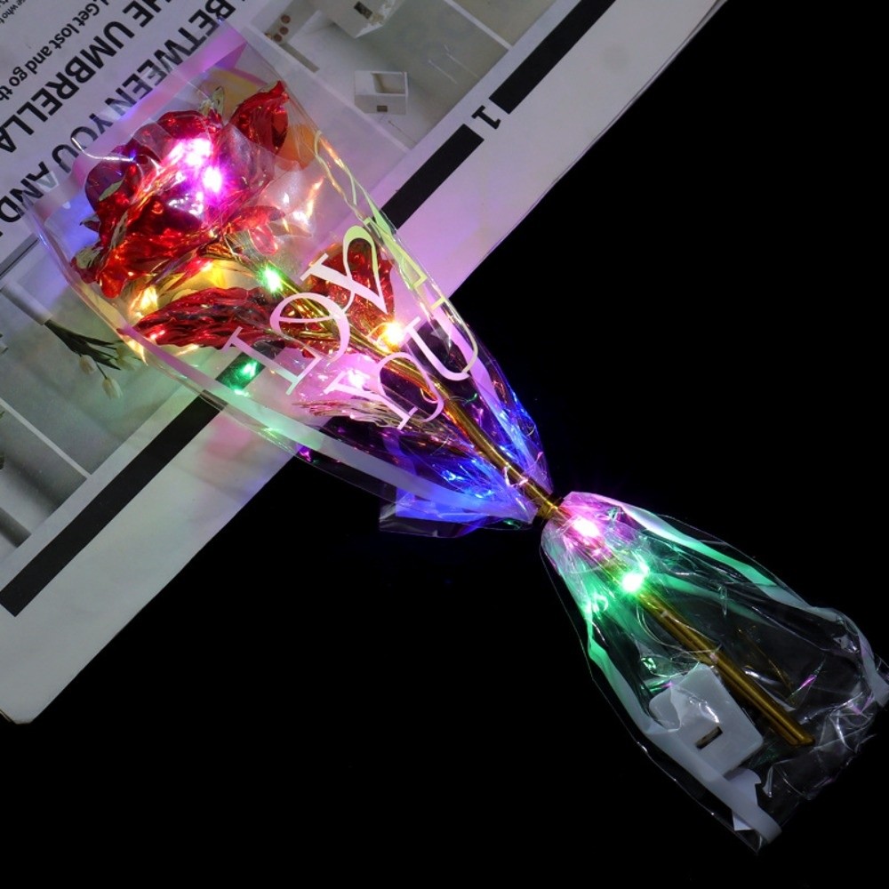 Glowing Gold Foil Rose Flower  - огляд і ціна Photography Artificial Lighting