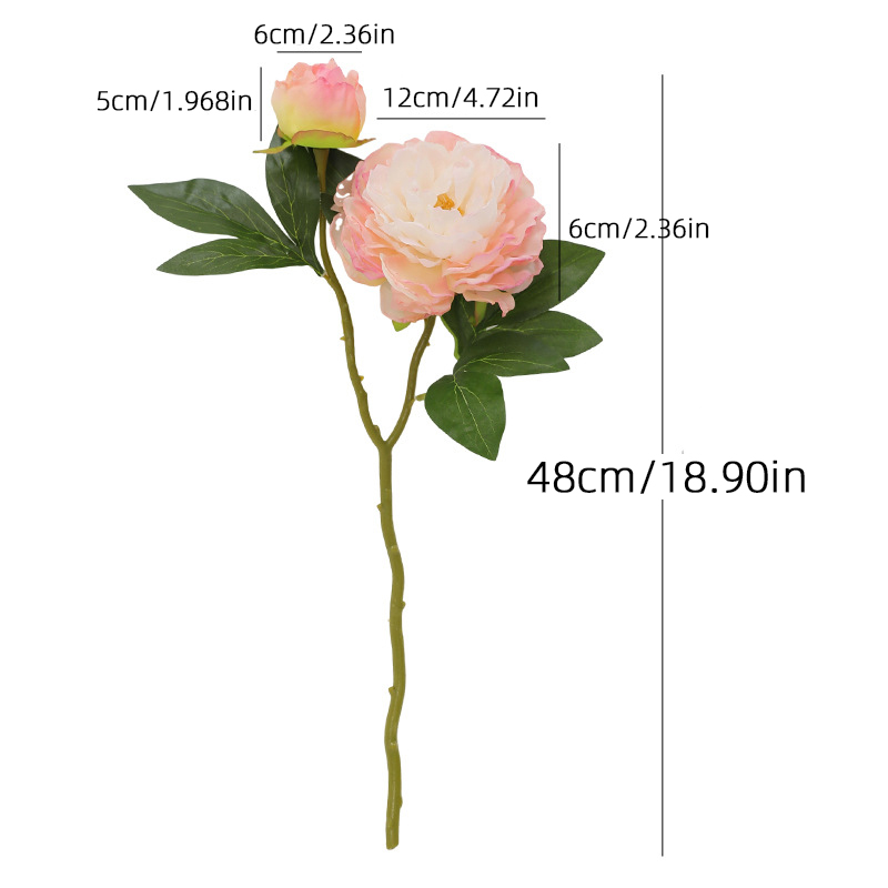 1PC Retro 2 Head Peony Simulat - огляд і ціна Photography Artificial Lighting