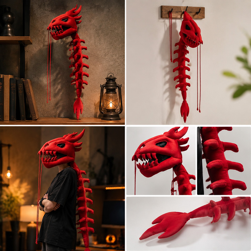 Dragon Skull Spine Plush Hood  - огляд і ціна Photography Lighting Design