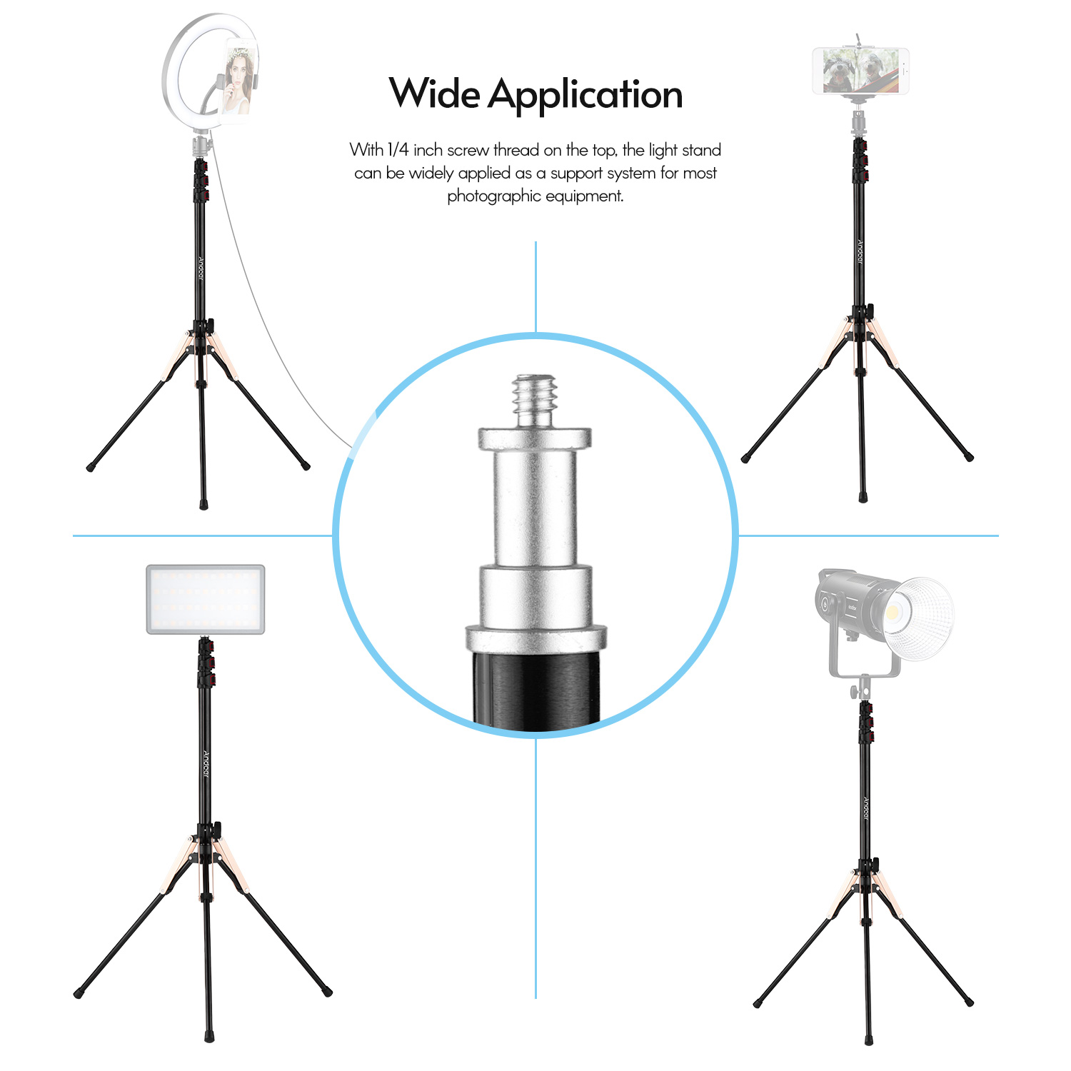 Andoer 190cm/74.8 Inch Portabl - огляд і ціна Photography Lighting Design